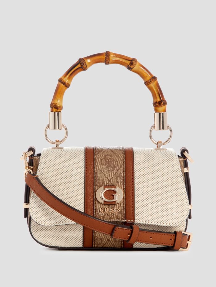 תיק יד קטן מסדרת KERIMA MINI בצבע טבעי - GUESS ZAMIRA